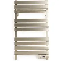 Create - Elektrische handdoekhouder 500W - Roestvrij staal - Zonder benen - Met legbord 3 spijlen - WARM TOWEL
