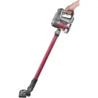 Hausberg HB-2028RS Draadloze Steelstofzuiger 28 V | 0,4 L Zakloze Vacuüm Stofzuiger | 2 Snelheden & HEPA-Filter – Lichtgewicht 2-in-1 Stofzuiger