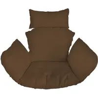 Ferocity - Hangstoel Kussen XXL - Hangstoelkussen - Tuincocon Kussen - Schommelkussen - Polyester - Braun