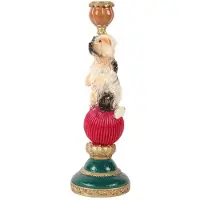 Baroque - Kandelaar - Kandelaar Hond 28,5 cm - Multi - Resin - 28.5x9.5x9.5 - Polyresin