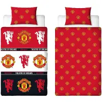Manchester united Dekbedovertrek - Eenpersoons - Geschikt voor 140 x 200 cm. Man. United F.C. - Dekbed