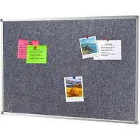 Ivol Prikbord vilt 45x60 cm - Grijs