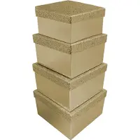 Clairefontaine Cadeaudoos Goud 4-delig
