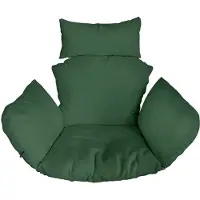 Ferocity - Hangstoel Kussen XXL - Hangstoelkussen - Tuincocon Kussen - Schommelkussen - Polyester - Groen