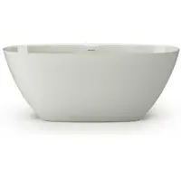 ZEZA Element Vrijstaand Bad - 160x75x60cm - solid surface - glans groen SW1208801
