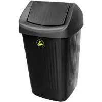 BJZ A-35059 Prullenbak ESD 50 l (b x h x d) 36 x 65 x 36 cm Kunststof Zwart 1 stuk(s)