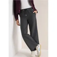 Cecil Dames Wide Legs broek met patroon - Zwart - XS