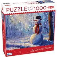 Tactic Puzzle 1000 el. Happy Snowman- bałwan - Puzzel 1000 stukjes Happy Snowman - sneeuwpop