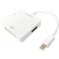 Logilink CV0045A HDMI Adapter [1x Mini-DisplayPort stekker - 1x DVI-bus 24+5-polig, HDMI-bus] Wit 15.00 cm