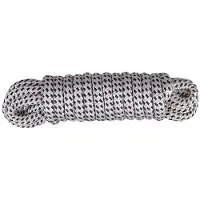 Talamex Landvast met polyester mantel en PP kern - wit/zwart