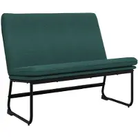 vidaXL Bankje 100x75x76 cm stof donkergroen