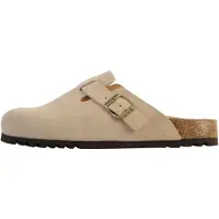 Scholl Klomp Scholl Women Suede Fae Dark Beige-Schoenmaat 39