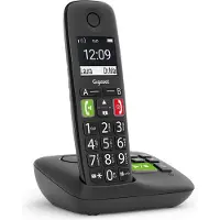 Gigaset E290A BLACK Analoge-/DECT-telefoon Nummerherkenning Zwart