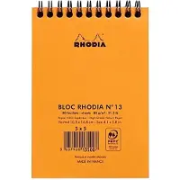Rhodia 13500C schrijfblok & schrift A6 80 vel Oranje