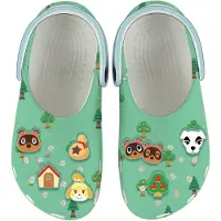 Crocs Open schoenen 'Classic' lichtblauw / lichtgroen / zwart / wit