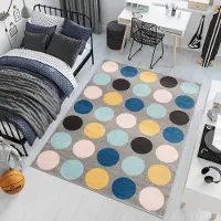 Tapiso Lazur Vloerkleed Blauw Grijs Modern Woonkamer Tapijt Maat- 180x260
