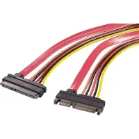 Renkforce harde schijf, verlengkabel voor stroom [1x SATA-combinatieconnector 7+15-polig - 1x SATA-combinatieaansluiting 7+15-polig] 0,50 m
