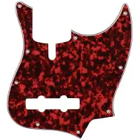 Boston M5V-310-RR pickguard, Sire Marcus Miller V-series 5-string, 3 ply, tiger red