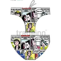 Turbo Comic Swimming Brief Veelkleurig M Man