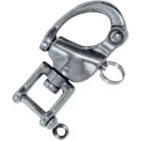 PLASTIMO Snap Clevis Pin Swivel Carabiner Shackle Zilver 16 mm