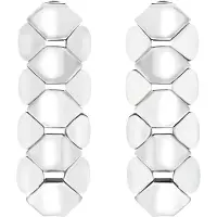 Breil Oorbellen 'Hexagonia' zilver