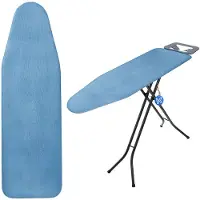 Kadax Strijkhoes met teflon coating, strijkplankovertrek, strijkplankovertrek voor stoomstrijkijzer, vervangende strijkplankhoes met sponsvulling (blauw)