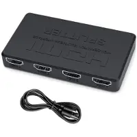 Dolphix HDMI splitter 1 naar 4 - HDMI1.4 (4K 30Hz) - voeding via USB