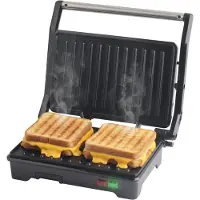 Media Evolution COOK-IT Tosti Apparaat - Contactgrill - Tosti IJzer - 180° Uitklapbaar - Anti-Aanbaklaag - Cool Touch - Croque Monsieur Toestel