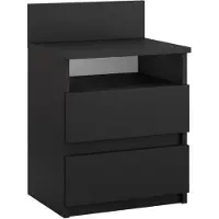 Vicco Monty Nachtkastje – 32.3 x 59.1 cm Zwart