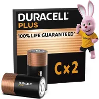 Duracell Alkaline Plus C-batterijen 2 stuks