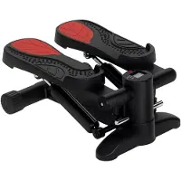 SPORTNOW -Mini Stepper-Stahl, Kunststoff-44,5L x 29B x 20H cm-Schwarz