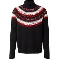 Gant Trui 'FAIR ISLE' grijs / rood / zwart / wit
