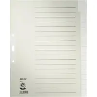 Leitz Blanco Tabbladen A4+ Grijs 20 tabs Karton 3 Gaten 1220