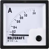Voltcraft AM-72X72/1A AM-72X72/1A Analoog inbouwmeetinstrument AM-72x72/1A 1 A Weekijzer