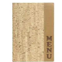 Securit DESIGN MENUHOUDER 34,4X25XH,7CM KURKLEATHER STYLE 4X A4