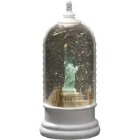 Konstsmide Sneeuwlantaarn | Kerst in New York op batterijen | 27.8 cm| Warm wit |