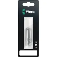 Wera 867/4 Z 50mm SB SiS 05073724001 Torx-bit T 30 Gereedschapsstaal Gelegeerd, Taai F 6.3 2 stuk(s)