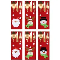 Tutumi Kerstbestekhoesjes - Set van 6 stuks