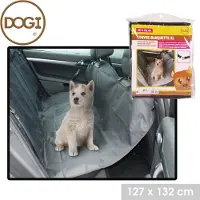 Dogi Auto stoelhoes voor huisdieren/honden - achterbank beschermhoes - grijs - 127 x 132 cm