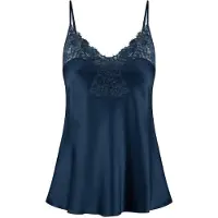 Lingadore Slipdress Sparkling Blue | Maat: 3XL | Kleur: Marine Blauw