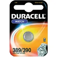 Duracell 389/390, zilveroxide, knoopcel, 1,5V, 1,2 cm, 1,2 cm, 3 mm