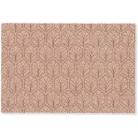 MuchoWow Deurmat 60x40 cm - Droogloopmat Zalmroze - Patroon - Geometrisch - Mat voor binnen - Schoonloopmat - Deurmatten met print - Inloopmat