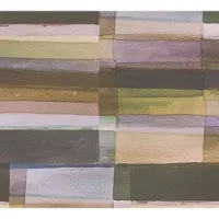 Living Walls STREPEN BEHANG | Modern & Abstract - Bruin Groen Lila Blauw - Anna D'Andrea