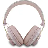 GUESS Bluetooth ENC Series - Draadloze Koptelefoon - Ruisonderdrukking - Roze - 4G Logo