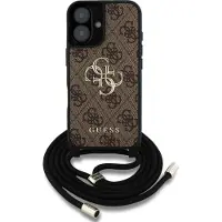 GUESS Pu 4g Metal Logo Crossbody Strap Iphone 16 Telefoonhoesje
