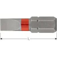 Rotec 1/4" insertbit sleuf 6,0x1,0 mm L=25 mm VPE 25 stuks - 8272605