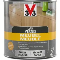 3v3 V33 vernis zijdeglans midden eik voor meubels en binnenhoutwerk 0.5L