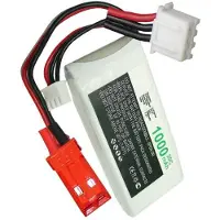 123accu huismerk JST-SYP-2P / JST-XH-2.54 AWG24 accu (7.4 V, 1000 mAh)