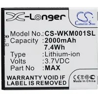 123accu Wiko WKM001SL accu (2000 mAh, huismerk)