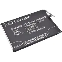 123accu BBK B-83 / BK-B-83 accu (3.8 V, 2300 mAh, huismerk)